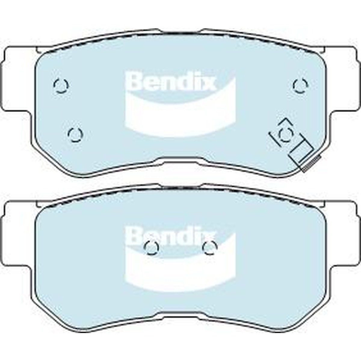 Bendix 4x4 Brake Pad Set Rear DB1451 -4WD