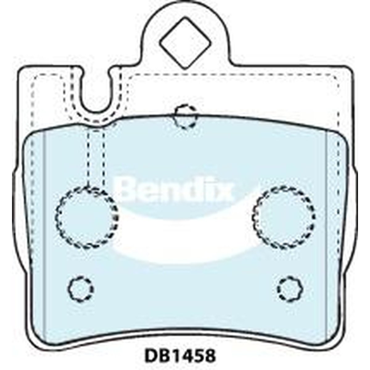 Bendix EURO Brake Pad Set Rear DB1458 EURO+