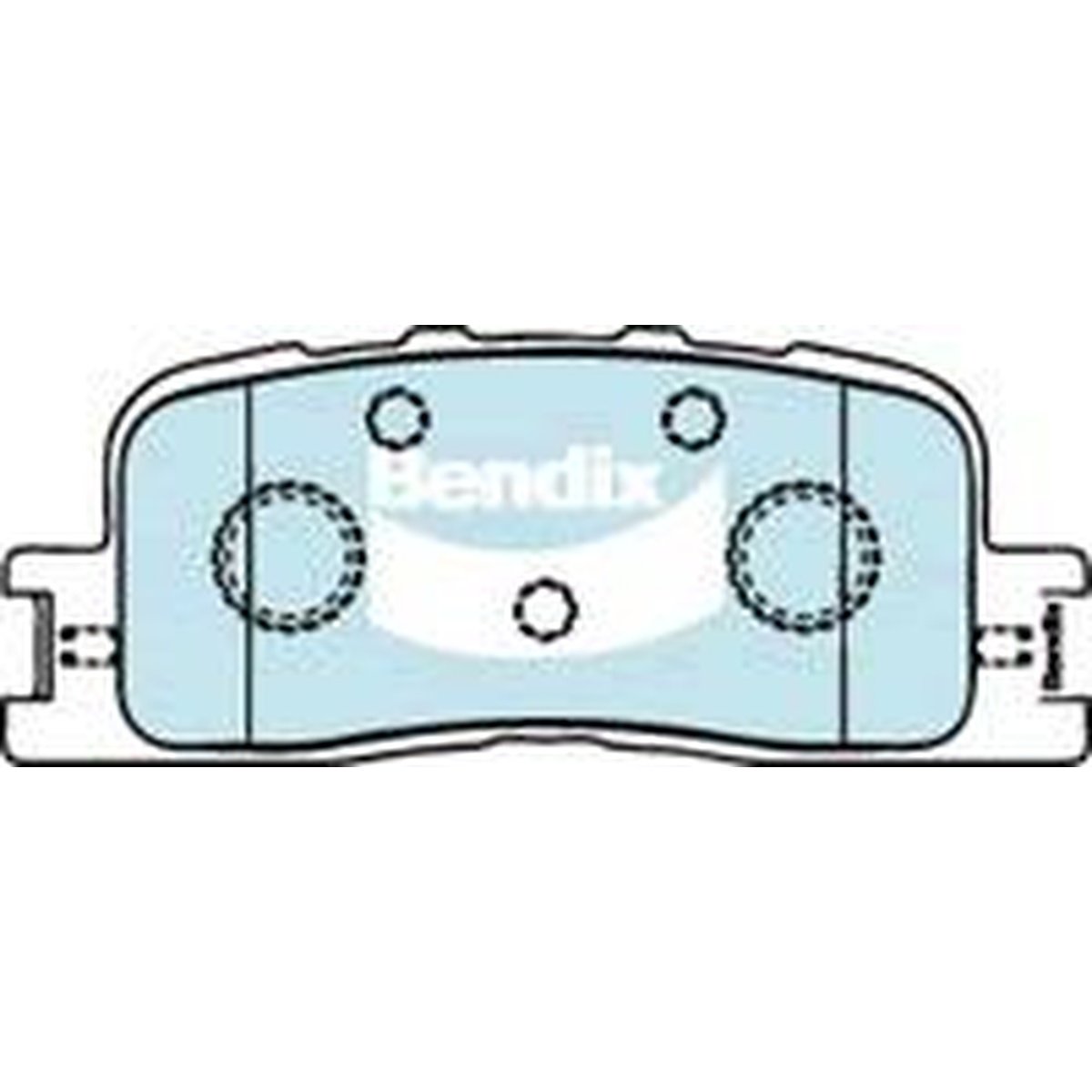 Bendix 4x4 Brake Pad Set Rear DB1463 -4WD