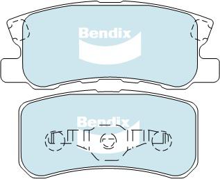 Bendix Heavy Duty Brake Pad Set Rear DB1464 HD