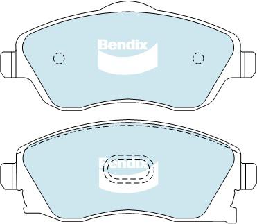 Bendix General CT Brake Pad Set Front DB1471 GCT
