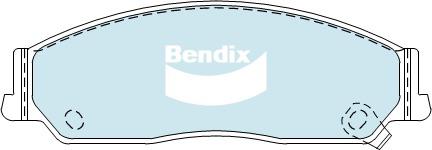 Bendix Heavy Duty Brake Pad Set Front DB1474 HD