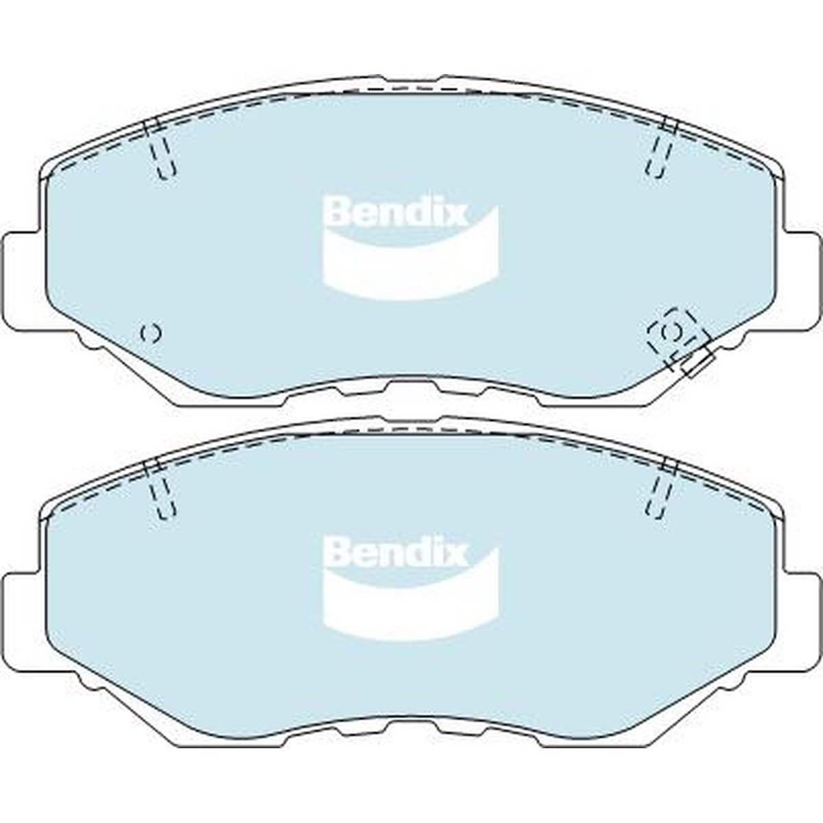 Bendix General CT Brake Pad Set Front DB1481 GCT