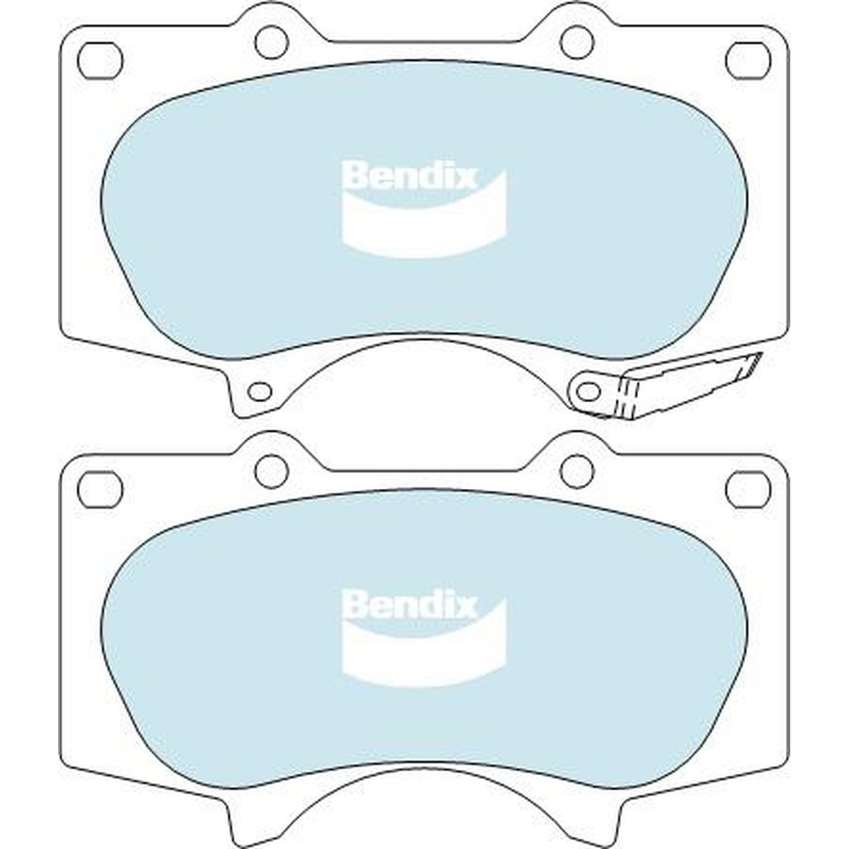 Bendix Heavy Duty Brake Pad Set Front DB1482 HD