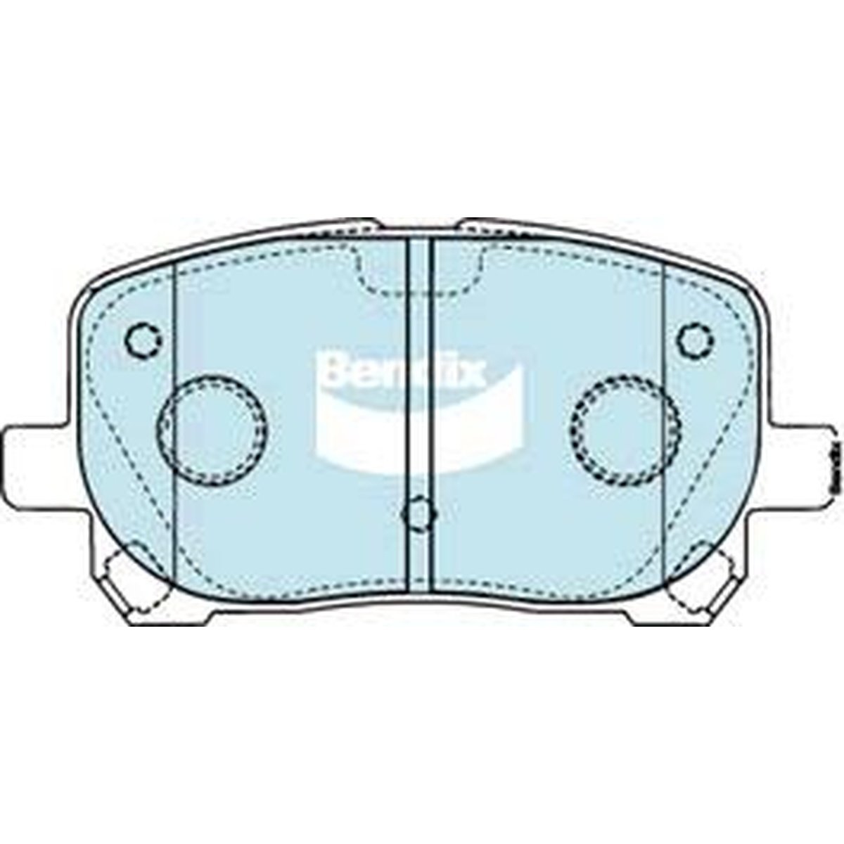 Bendix Protrans Brake Pad Set Front DB1487 PR