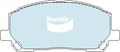 Bendix Heavy Duty Brake Pad Set Front DB1488 HD