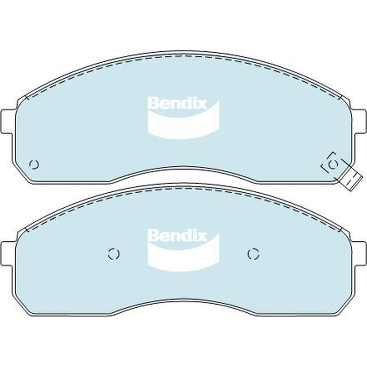 Bendix Heavy Duty Brake Pad Set Front DB1489 HD