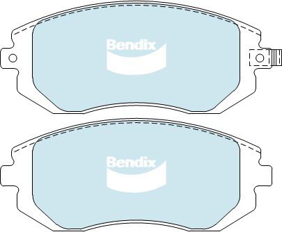 Bendix Heavy Duty Brake Pad Set Front DB1491 HD