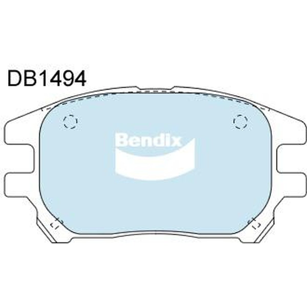Bendix 4x4 Brake Pad Set Front DB1494 -4WD