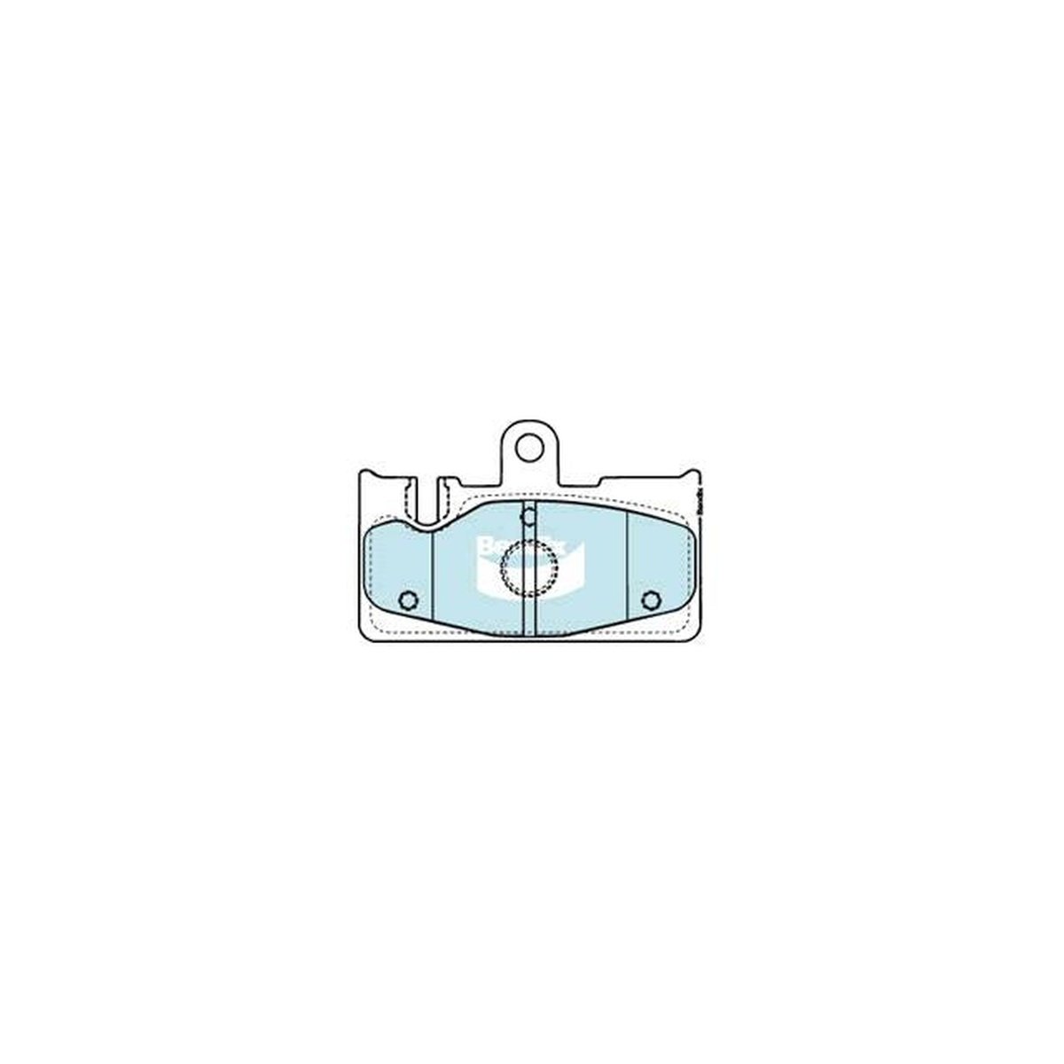 Bendix General CT Brake Pad Set Rear DB1497 GCT