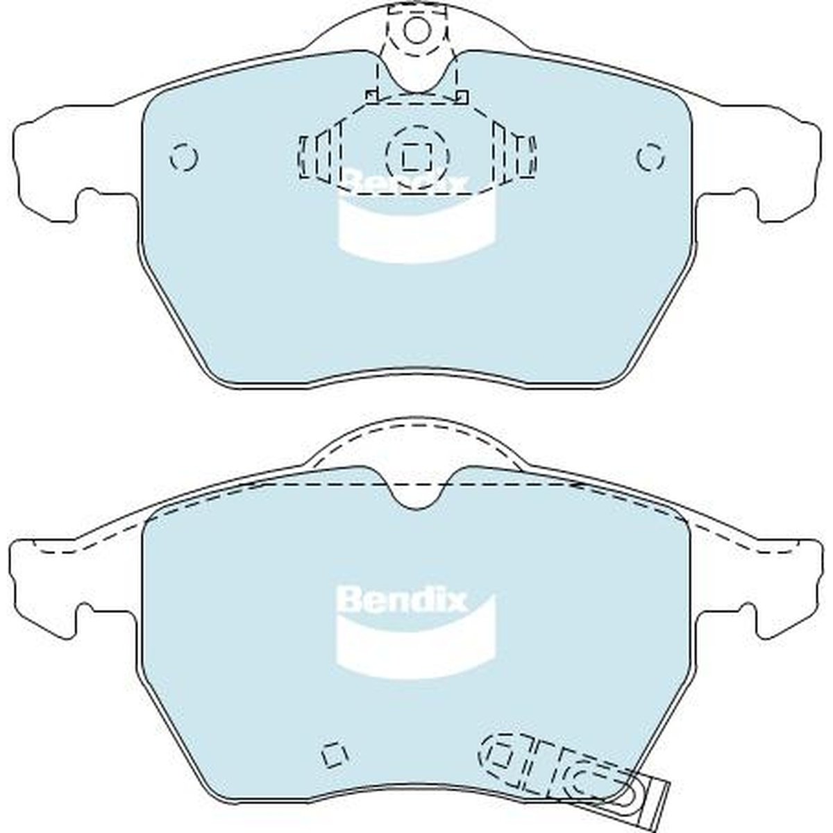Bendix Heavy Duty Brake Pad Set Front DB1510 HD