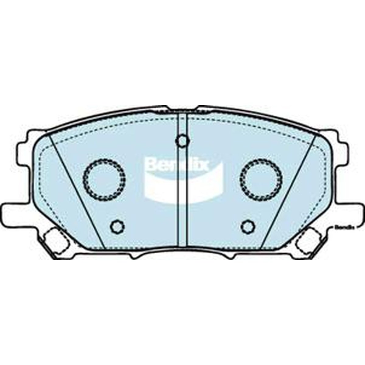 Bendix 4x4 Brake Pad Set Front DB1517 -4WD