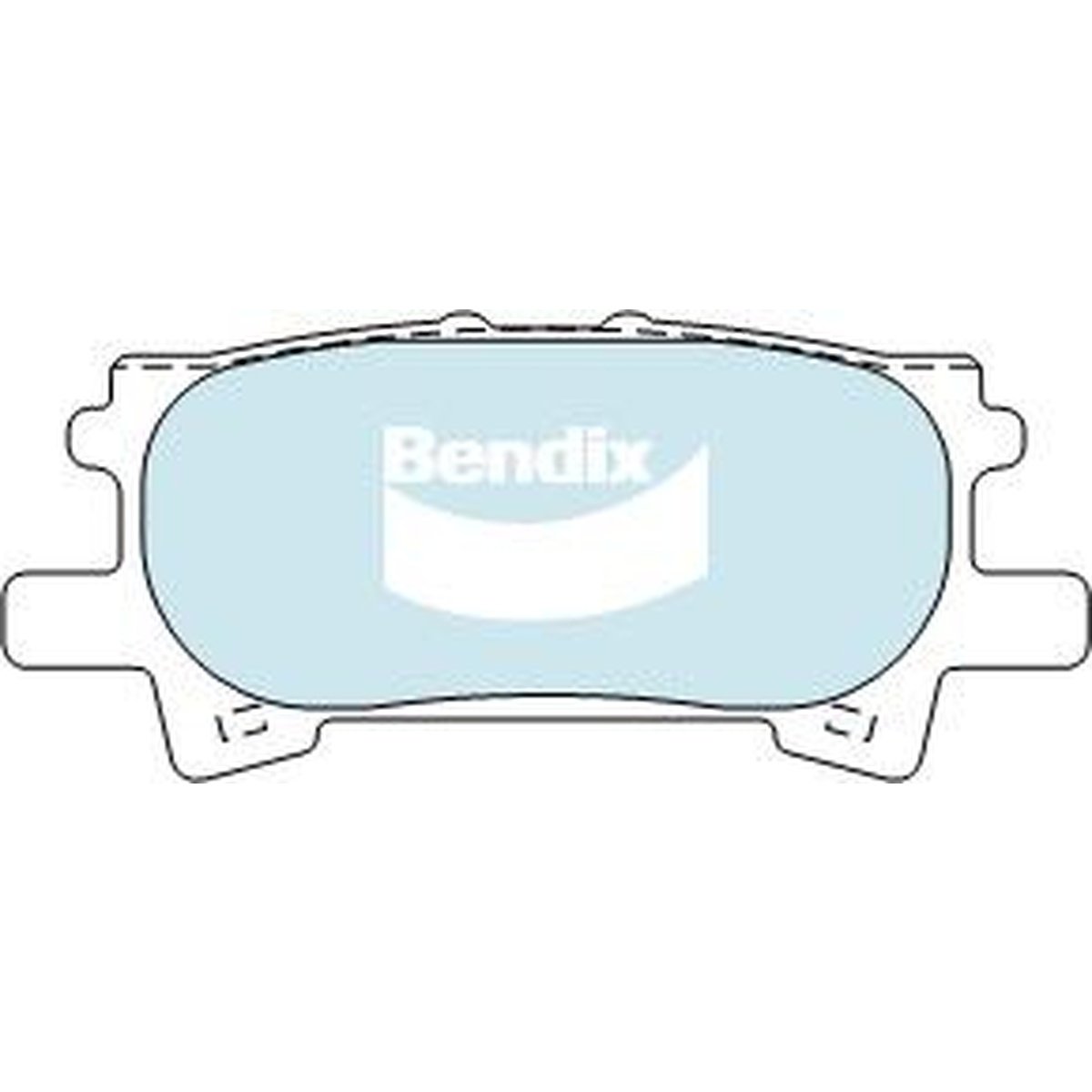 Bendix 4x4 Brake Pad Set Rear DB1518 -4WD
