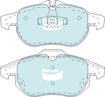 Bendix Ultimate Brake Pad Set Front DB1664 ULT