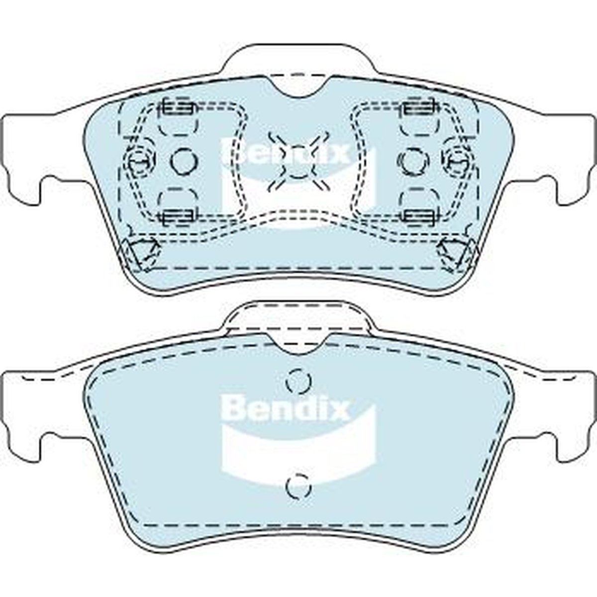 Bendix General CT Brake Pad Set Rear DB1665 GCT