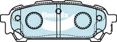 Bendix General CT Brake Pad Set Rear DB1672 GCT