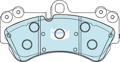Bendix Ultimate Brake Pad Set Front DB1676 ULT