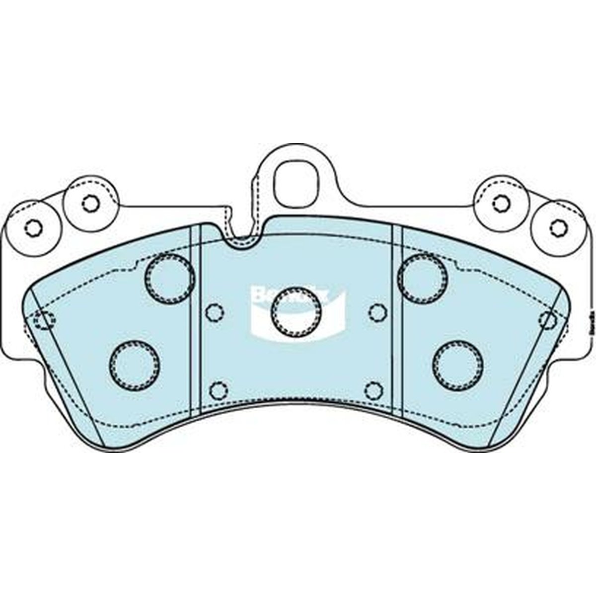 Bendix 4x4 Brake Pad Set Front DB1676 -4WD