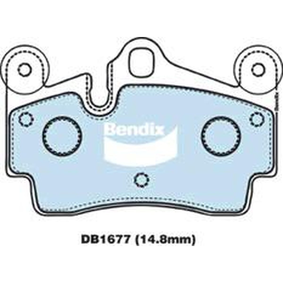 Bendix EURO Brake Pad Set Rear DB1677 EURO+