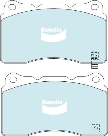 Bendix General CT Brake Pad Set Front DB1678 GCT
