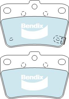 Bendix 4x4 Brake Pad Set Rear DB1680 -4WD