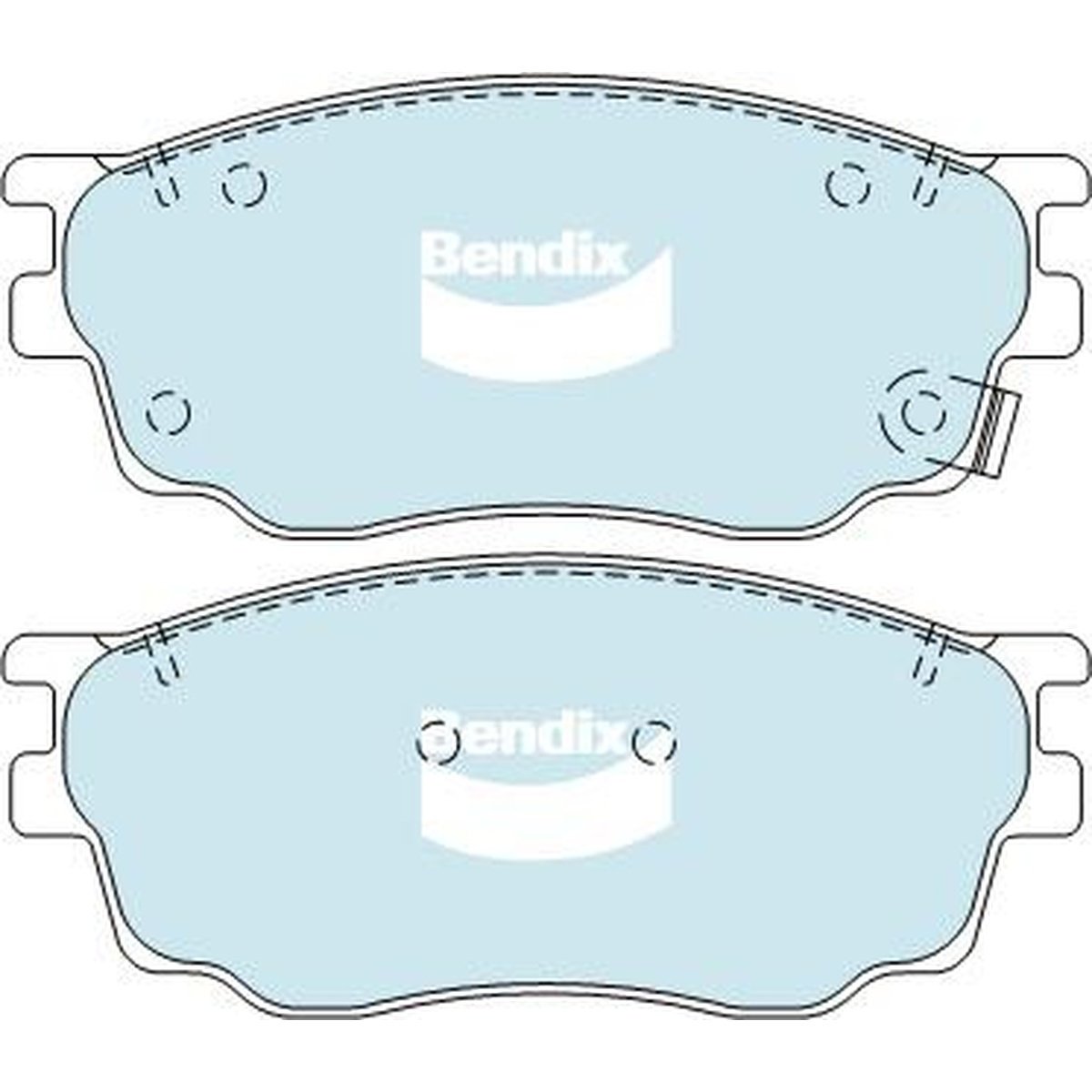 Bendix Heavy Duty Brake Pad Set Front DB1682 HD