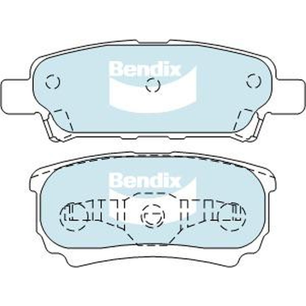 Bendix Heavy Duty Brake Pad Set Rear DB1686 HD
