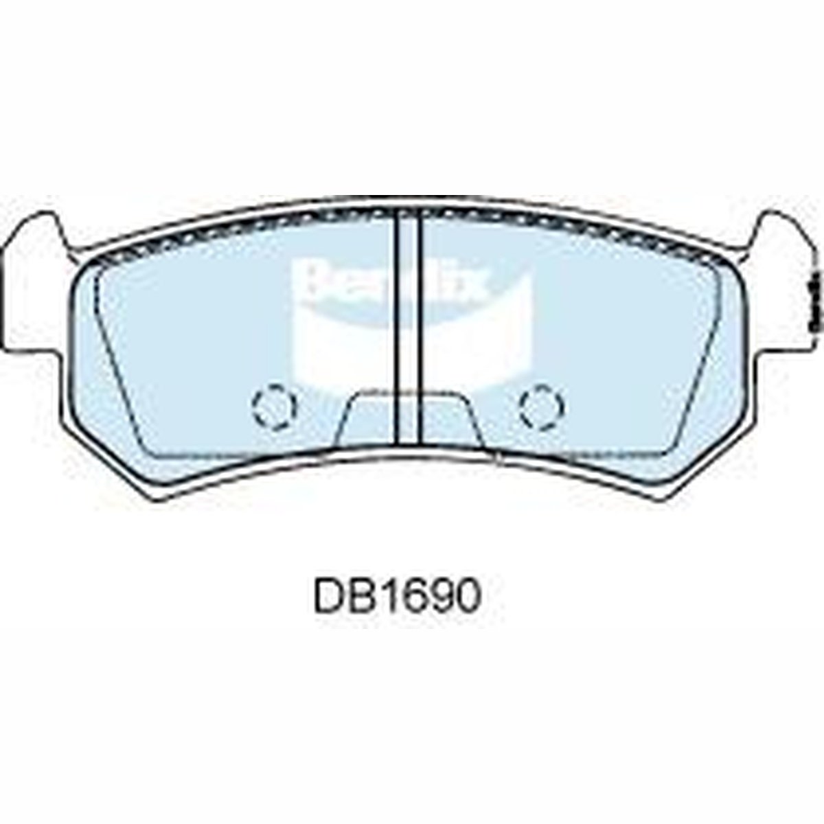 Bendix General CT Brake Pad Set Rear DB1690 GCT