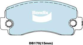Bendix 4x4 Brake Pad Set Front DB170 -4WD