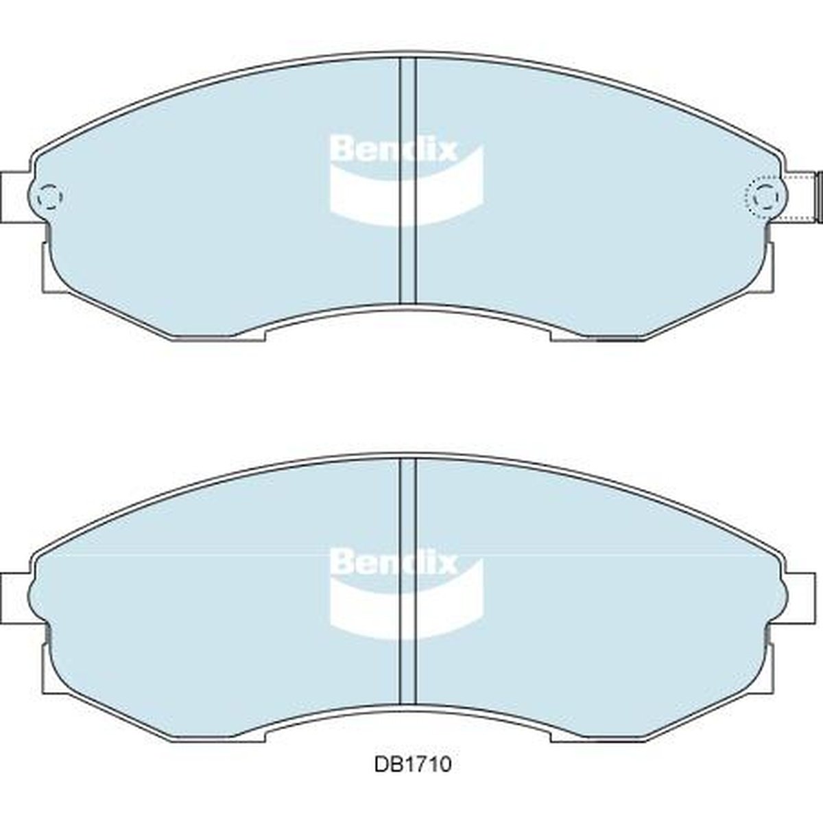 Bendix Heavy Duty Brake Pad Set Front DB1710 HD