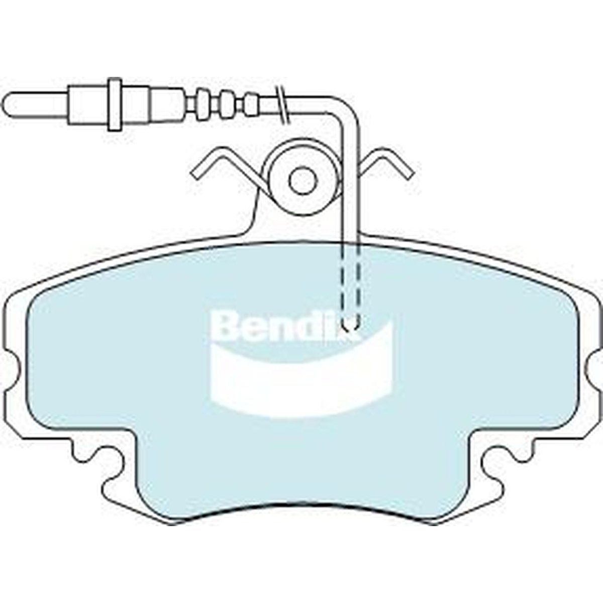 Bendix General CT Brake Pad Set Front DB1711 GCT