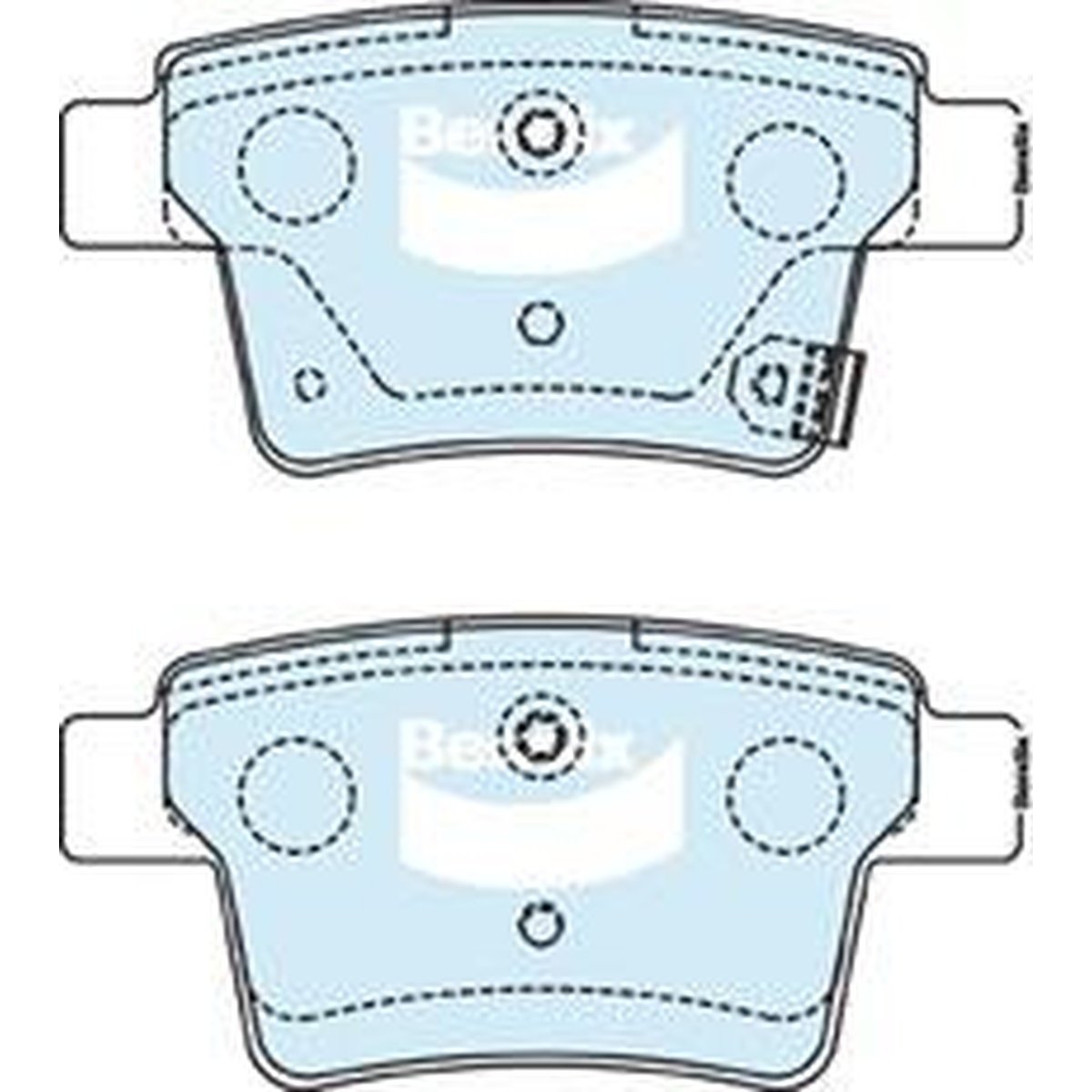 Bendix General CT Brake Pad Set Rear DB1713 GCT