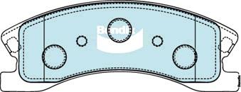 Bendix Heavy Duty Brake Pad Set Front DB1716 HD