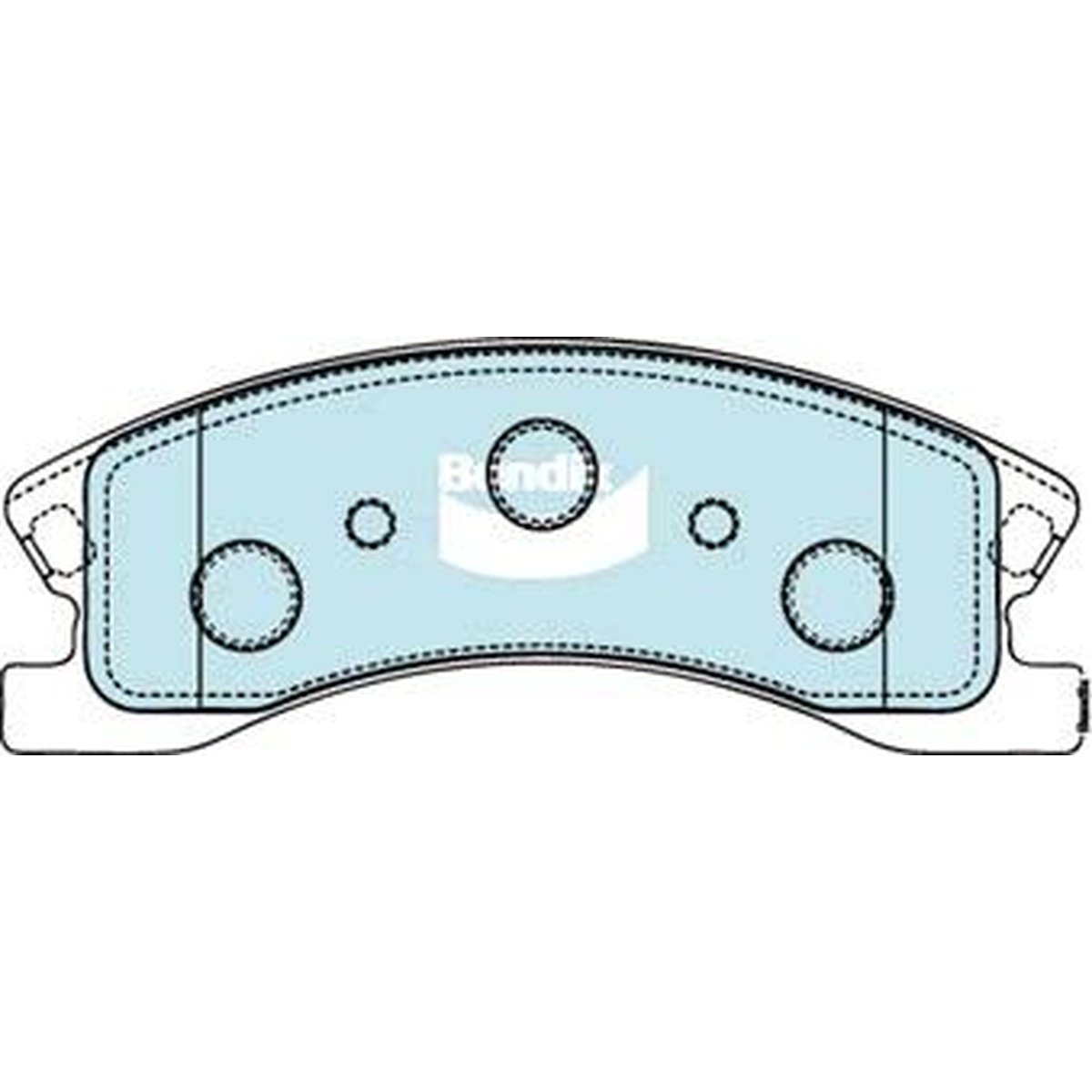 Bendix 4x4 Brake Pad Set Front DB1716 -4WD