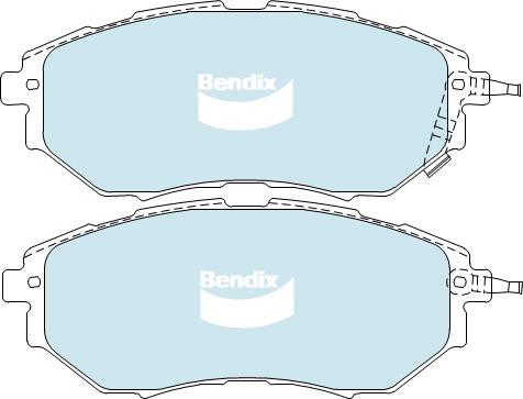 Bendix Protrans Brake Pad Set Front DB1722 PR