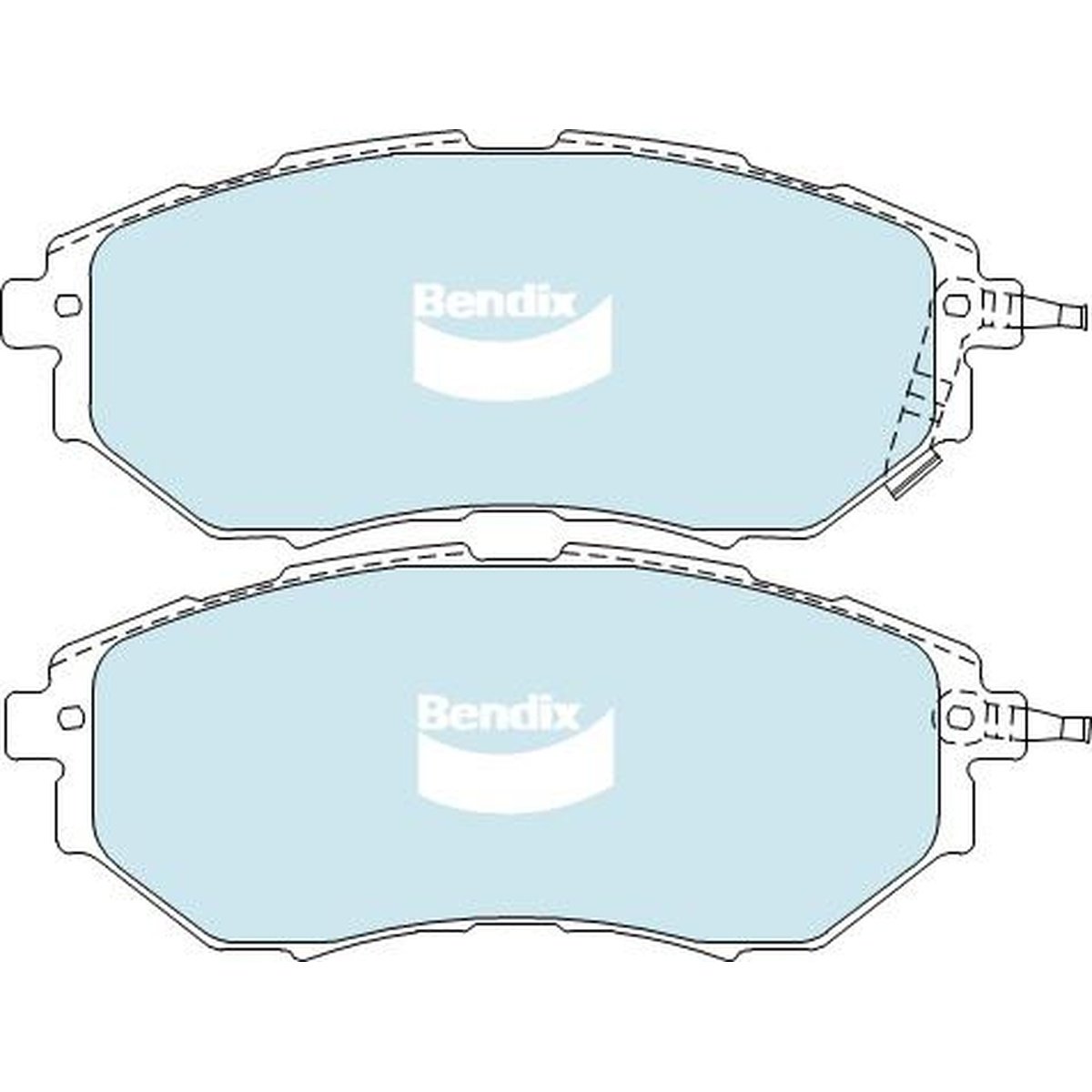 Bendix General CT Brake Pad Set Front DB1722 GCT