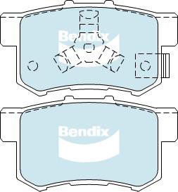 Bendix Protrans Brake Pad Set Rear DB1728 PR