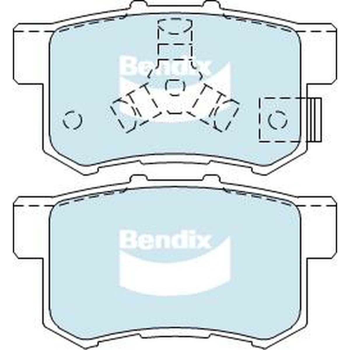 Bendix 4x4 Brake Pad Set Rear DB1728 -4WD