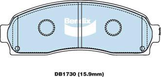 Bendix Heavy Duty Brake Pad Set Front DB1730 HD