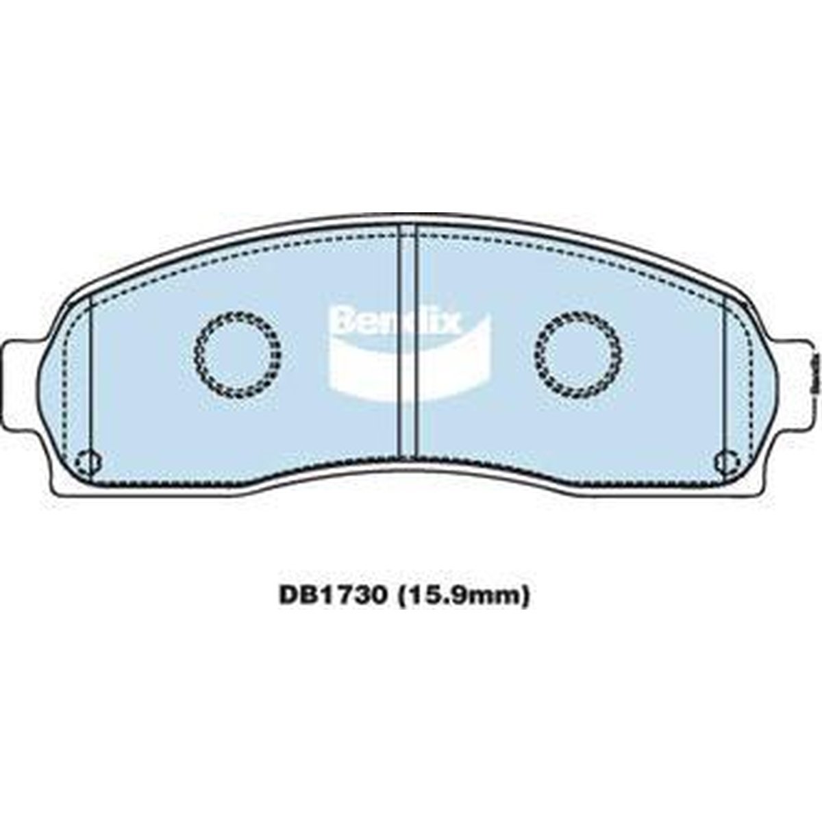 Bendix 4x4 Brake Pad Set Front DB1730 -4WD