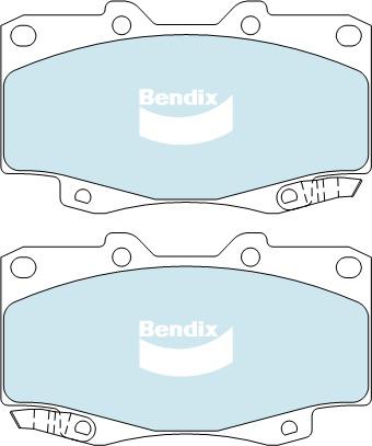 Bendix Heavy Duty Brake Pad Set Front DB1739 HD