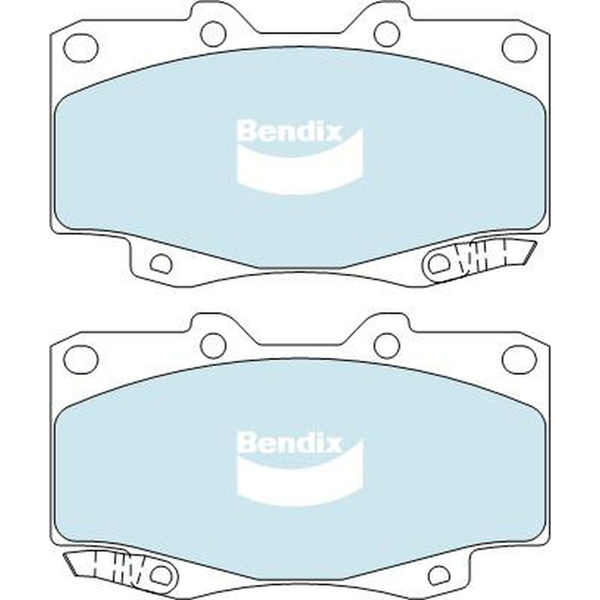 Bendix 4x4 Brake Pad Set Front DB1739 -4WD