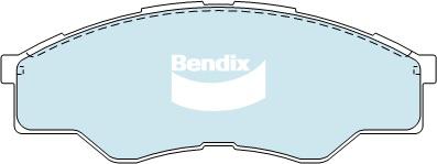 Bendix 4x4 Brake Pad Set Front DB1741 -4WD