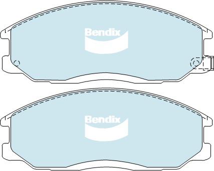 Bendix Protrans Brake Pad Set Front DB1745 PR