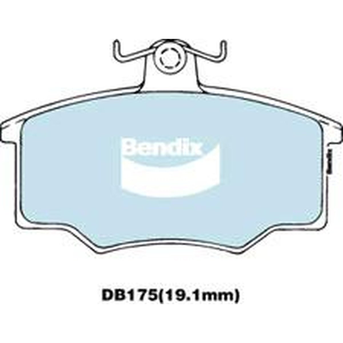 Bendix General CT Brake Pad Set Front DB175 GCT