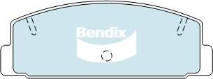 Bendix General CT Brake Pad Set Rear DB1760 GCT