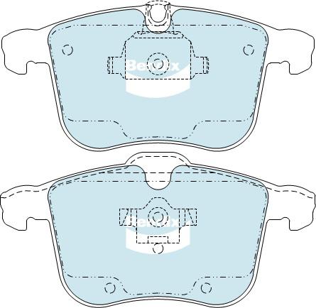 Bendix General CT Brake Pad Set Front DB1762 GCT