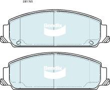 Bendix Ultimate Brake Pad Set Front DB1765 ULT
