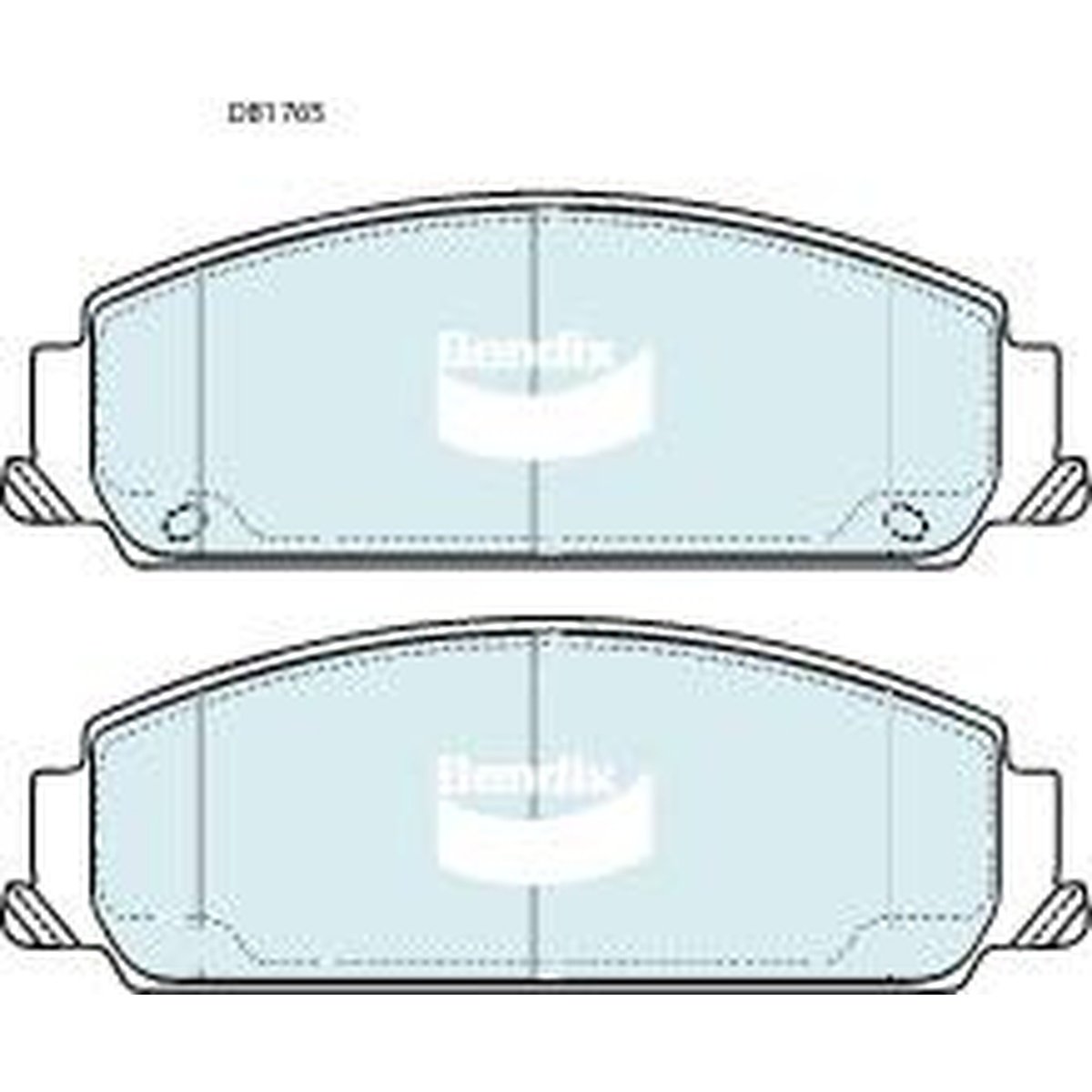 Bendix General CT Brake Pad Set Front DB1765 GCT