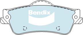 Bendix Heavy Duty Brake Pad Set Rear DB1766 HD